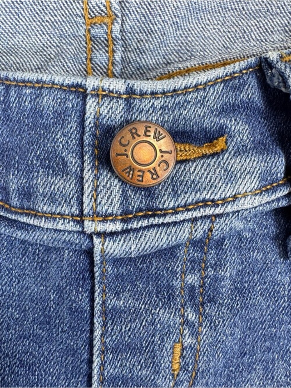 Blue Denim Maternity Jean Shorts with Black Waist Panels - Picture 6 of 7